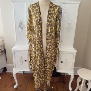 Andersen and Lauth Anthropologie
Sheer Floral Long Boho Open Kimono